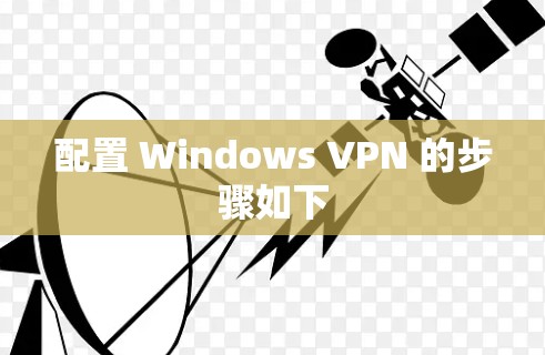 配置 Windows VPN 的步骤如下 配置 Windows VPN 的步骤如下
