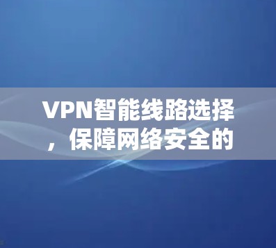 VPN智能线路选择，保障网络安全的智慧解决方案